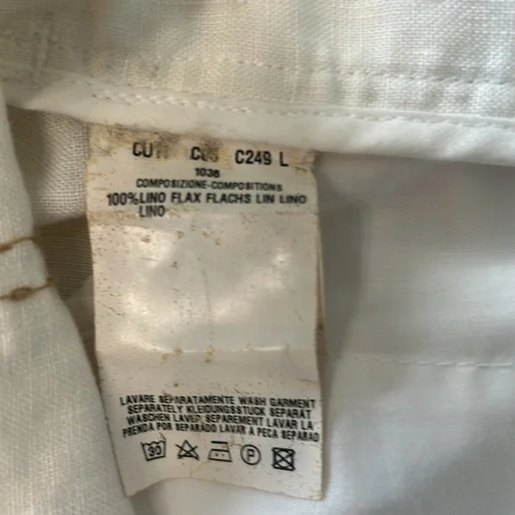 Class Roberto Cavalli Men’s Linen Shorts US Size 32 - Picture 6 of 9